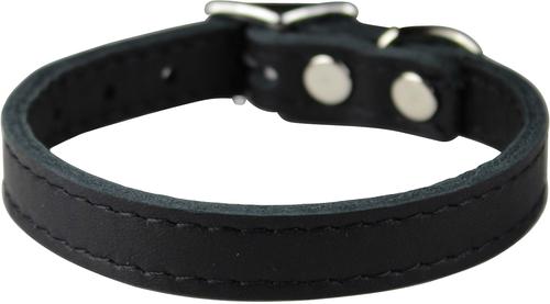 Show full view: OmniPet Signature Leather Dog Collar, Black, 14-in slide 2 of 5