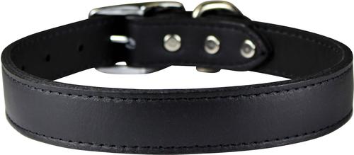 Show full view: OmniPet Signature Leather Dog Collar, Black, 16-in slide 2 of 5