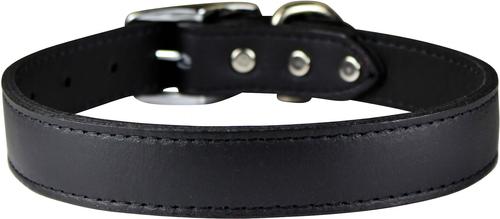 Show full view: OmniPet Signature Leather Dog Collar, Black, 24-in slide 2 of 5