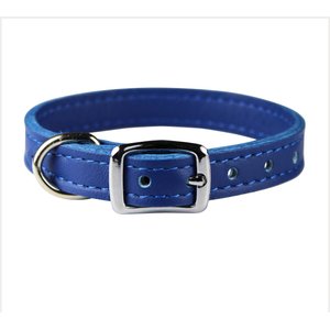OmniPet Signature Leather Dog Collar, Blue, 14-in