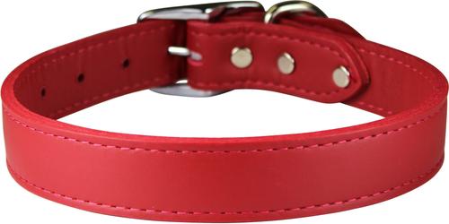 Show full view: OmniPet Signature Leather Dog Collar, Red, 18-in slide 2 of 5
