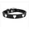 Show in main carousel: OmniPet Signature Leather Heart Dog Collar, Black, 14-in slide 1 of 6
