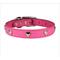 Show in main carousel: OmniPet Signature Leather Heart Dog Collar, Pink, 18-in slide 1 of 7