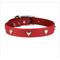 Show in main carousel: OmniPet Signature Leather Heart Dog Collar, Red, 18-in slide 1 of 6