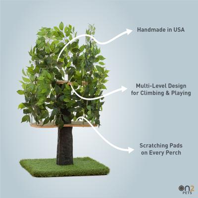 Show full view: On2Pets 48-in Medium Square Modern Cat Tree slide 3 of 11