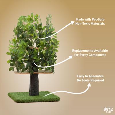 Show full view: On2Pets 48-in Medium Square Modern Cat Tree slide 5 of 11