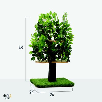 Show full view: On2Pets 48-in Medium Square Modern Cat Tree slide 8 of 11