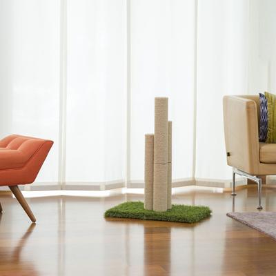 Show full view: On2Pets Skyline 30.5-in Sisal Cat Scratching Post, Beige slide 3 of 7