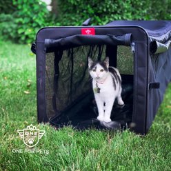 One for Pets Cat Outdoor Playpen with Seatbelt Straps, Black slide 2 of 7