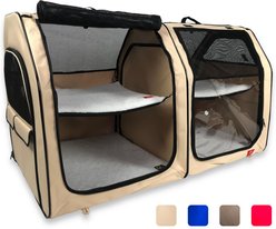 One for Pets Cat Show House & Kennel, Double, Cream