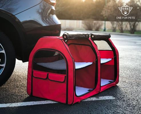 Show full view: One for Pets Cat Show House & Kennel, Double, Red slide 8 of 8