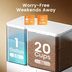 OneIsAll 2-in-1 Automatic Cat Feeder & Water Dispenser, 8.5-L slide 2 of 8