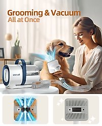 OneIsAll LM2 7-in-1 Tool Pet Hair Vacuum & Grooming Kit, 1.5-L slide 2 of 9