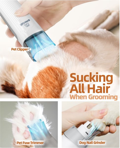 Show full view: OneIsAll LM2 7-in-1 Tool Pet Hair Vacuum & Grooming Kit, 1.5-L slide 5 of 11
