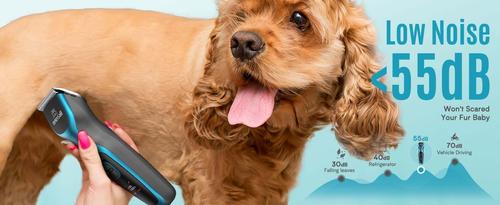 Show full view: OneIsAll DTJ001 Cordless 2-Speed Detachable Blade Pet Hair Grooming Clipper for Thick Heavy Coats, Blue slide 4 of 11