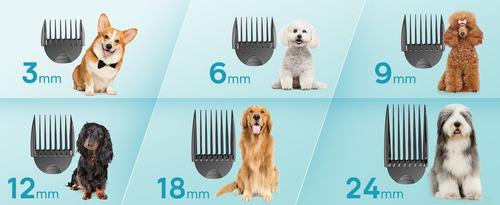 Show full view: OneIsAll DTJ001 Cordless 2-Speed Detachable Blade Pet Hair Grooming Clipper for Thick Heavy Coats, Blue slide 8 of 11