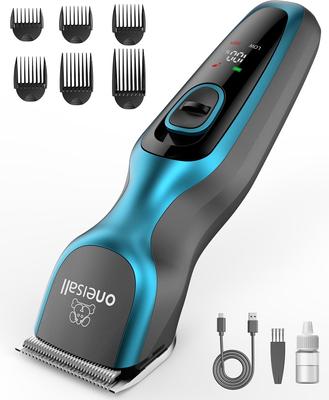 Show full view: OneIsAll DTJ001 Cordless 2-Speed Detachable Blade Pet Hair Grooming Clipper for Thick Heavy Coats, Blue slide 2 of 11