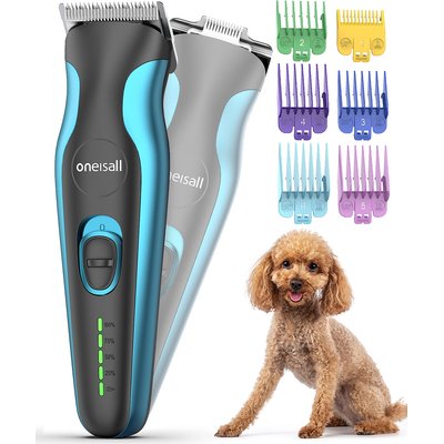 OneIsAll OneIsAll DTJ002 Cordless 2-Speed Pet Hair Grooming Clipper & Paw Trimmer, Blue