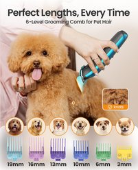 OneIsAll DTJ002 Cordless 2-Speed Pet Hair Grooming Clipper & Paw Trimmer, Blue slide 2 of 9