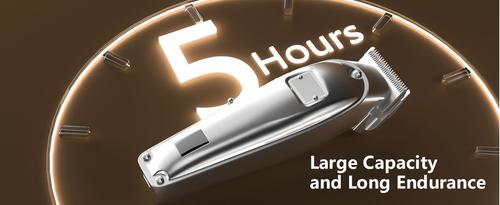 Show full view: OneIsAll K52NTS Cordless 2-Speed Pet Hair Grooming Clipper for Thick Heavy Coats, Silver slide 7 of 11