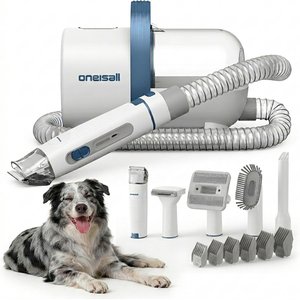 OneIsAll LM2C Pet Hair Vacuum & Grooming Kit for Dog & Cat, 1.5L