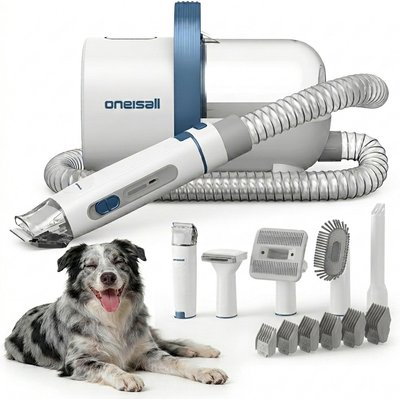 OneIsAll OneIsAll LM2C Pet Hair Vacuum & Grooming Kit for Dog & Cat, 1.5L
