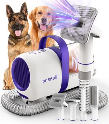 Show full view: OneIsAll LM5 Low-Noise Dog Hair Vacuum & Grooming Kit, 1.5-L slide 1 of 12