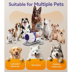 OneIsAll LM5 Low-Noise Dog Hair Vacuum & Grooming Kit, 1.5-L