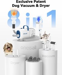 OneIsAll Pet Grooming Vacuum, Adjustable Blow Dryer & Clipper Grooming Kit slide 2 of 9