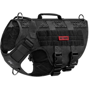 OneTigris AIRE Nylon Mesh No Pull Dog Harness, Black, Medium: 24 to 32-in chest