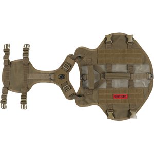OneTigris AIRE Nylon Mesh No Pull Dog Harness, Coyote Brown, Large: 27 to 36-in chest