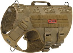 OneTigris AIRE Nylon Mesh No Pull Dog Harness, Coyote Brown, Medium: 24 to 32-in chest