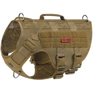 OneTigris AIRE Nylon Mesh No Pull Dog Harness, Coyote Brown, Medium: 24 to 32-in chest