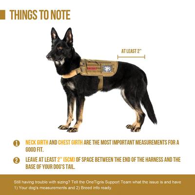 Show full view: OneTigris Apollo 09 Tactical Dog Harness, Black, 17 to 35-in chest slide 5 of 10