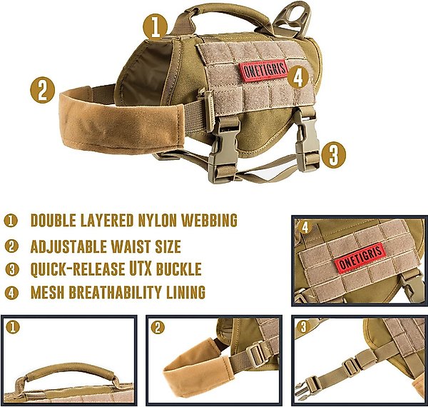 OneTigris Beast Mojo Nylon Tactical Dog Harness