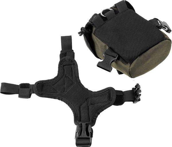 Show full view: OneTigris Eureka K9 Dog Backpack, Ranger Green, X-Small slide 4 of 10