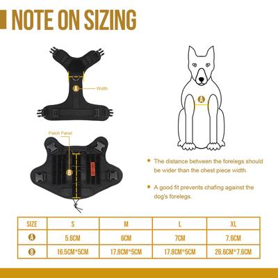 Show full view: OneTigris FIRE WATCHER 2.0 No Pull Dog Harness, Black, X-Large: 31 to 40-in chest slide 7 of 11