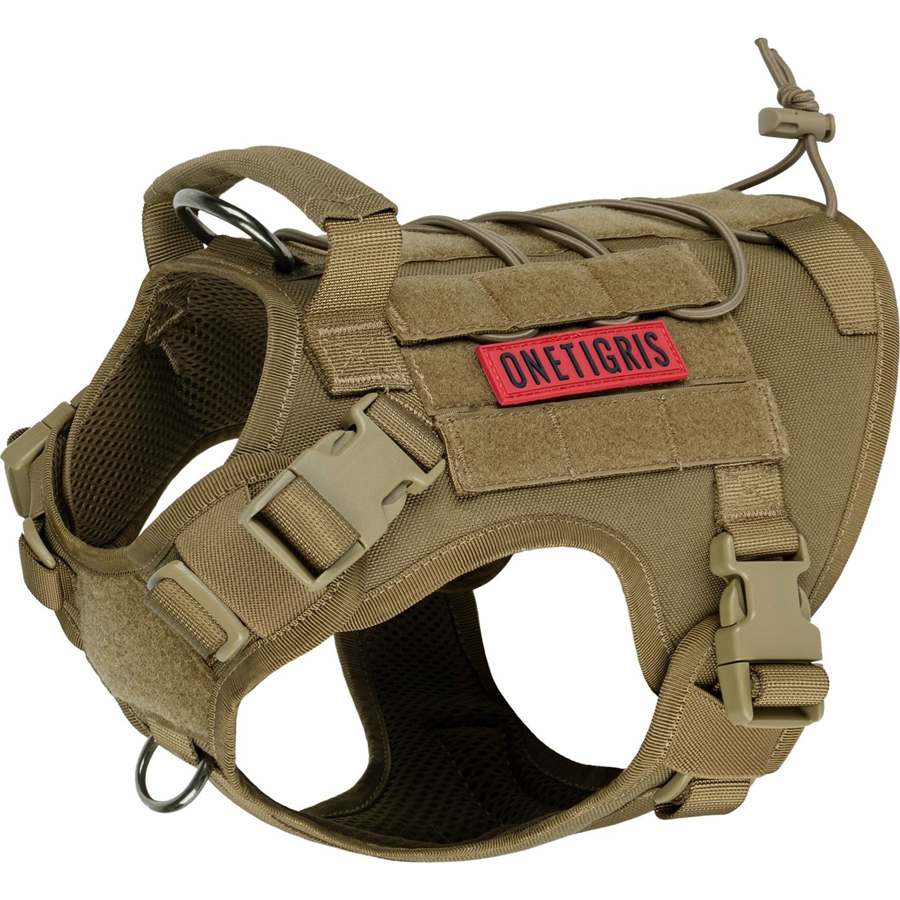 OneTigris FIRE WATCHER 2.0 No Pull Dog Harness, Coyote Brown, Small: 20 to 27-in chest