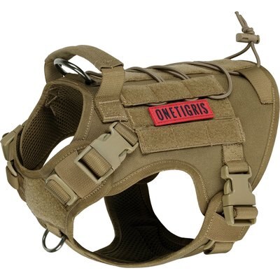 OneTigris OneTigris FIRE WATCHER 2.0 No Pull Dog Harness, Coyote Brown, Small: 20 to 27-in chest