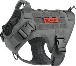 OneTigris FIRE WATCHER 2.0 No Pull Dog Harness, Grey, Large: 27 to 36-in chest