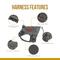 Show in main carousel: OneTigris FIRE WATCHER 2.0 No Pull Dog Harness, Grey, Medium: 24 to 32-in chest slide 3 of 11
