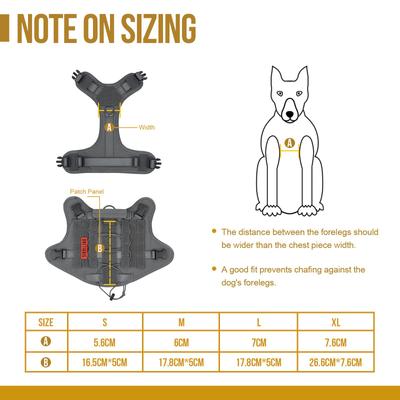 Show full view: OneTigris FIRE WATCHER 2.0 No Pull Dog Harness, Grey, Small: 20 to 27-in chest slide 6 of 11