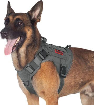 Show full view: OneTigris FIRE WATCHER 2.0 No Pull Dog Harness, Grey, X-Large: 31 to 40-in chest slide 3 of 10
