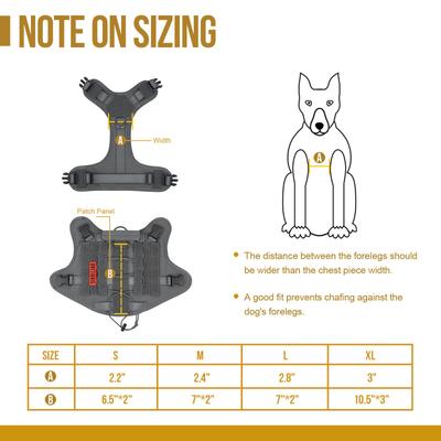 Show full view: OneTigris FIRE WATCHER 2.0 No Pull Dog Harness, Grey, X-Large: 31 to 40-in chest slide 5 of 10