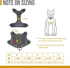 OneTigris FIRE WATCHER 2.0 No Pull Dog Harness, Grey, X-Small: 15 to 22-in chest slide 2 of 7