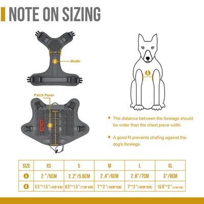 Show full view: OneTigris FIRE WATCHER 2.0 No Pull Dog Harness, Grey, X-Small: 15 to 22-in chest slide 6 of 10