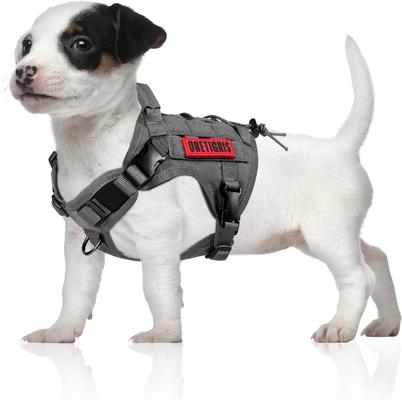 Show full view: OneTigris FIRE WATCHER 2.0 No Pull Dog Harness, Grey, X-Small: 15 to 22-in chest slide 8 of 10