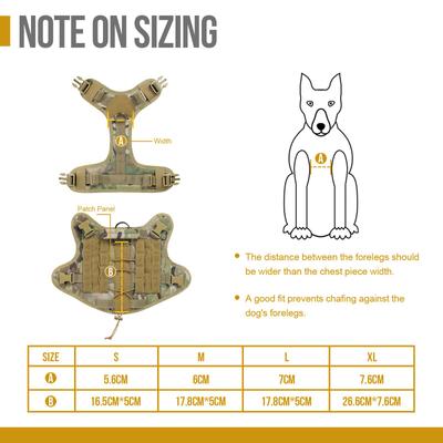 Show full view: OneTigris FIRE WATCHER 2.0 No Pull Dog Harness, Multicam, Large: 27 to 36-in chest slide 9 of 12