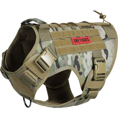 OneTigris OneTigris FIRE WATCHER 2.0 No Pull Dog Harness, Multicam, X-Large: 31 to 40-in chest