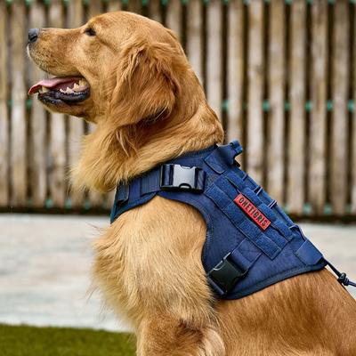 Show full view: OneTigris FIRE WATCHER 2.0 No Pull Dog Harness, Navy Blue, Large: 27 to 36-in chest slide 2 of 8